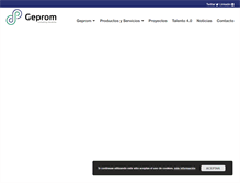 Tablet Screenshot of geprom.com
